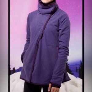 Ivivva Big Business Purple Fleece Jacket - kids size 14